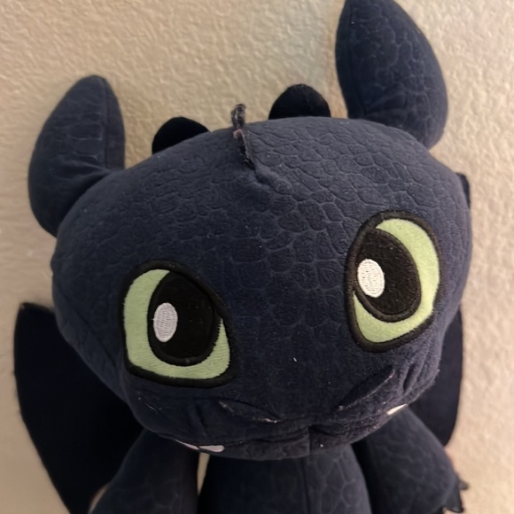❤️3/$25 Rare 12” Plush Toothless from How to Train you Dragon Night Fury - Picture 6 of 11